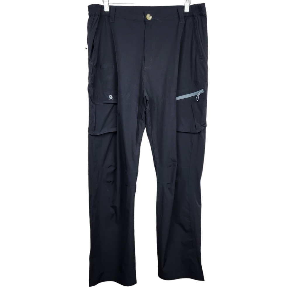 Little Donkey Andy Black Lightweight Cargo Hiking Pants Men's Size XL